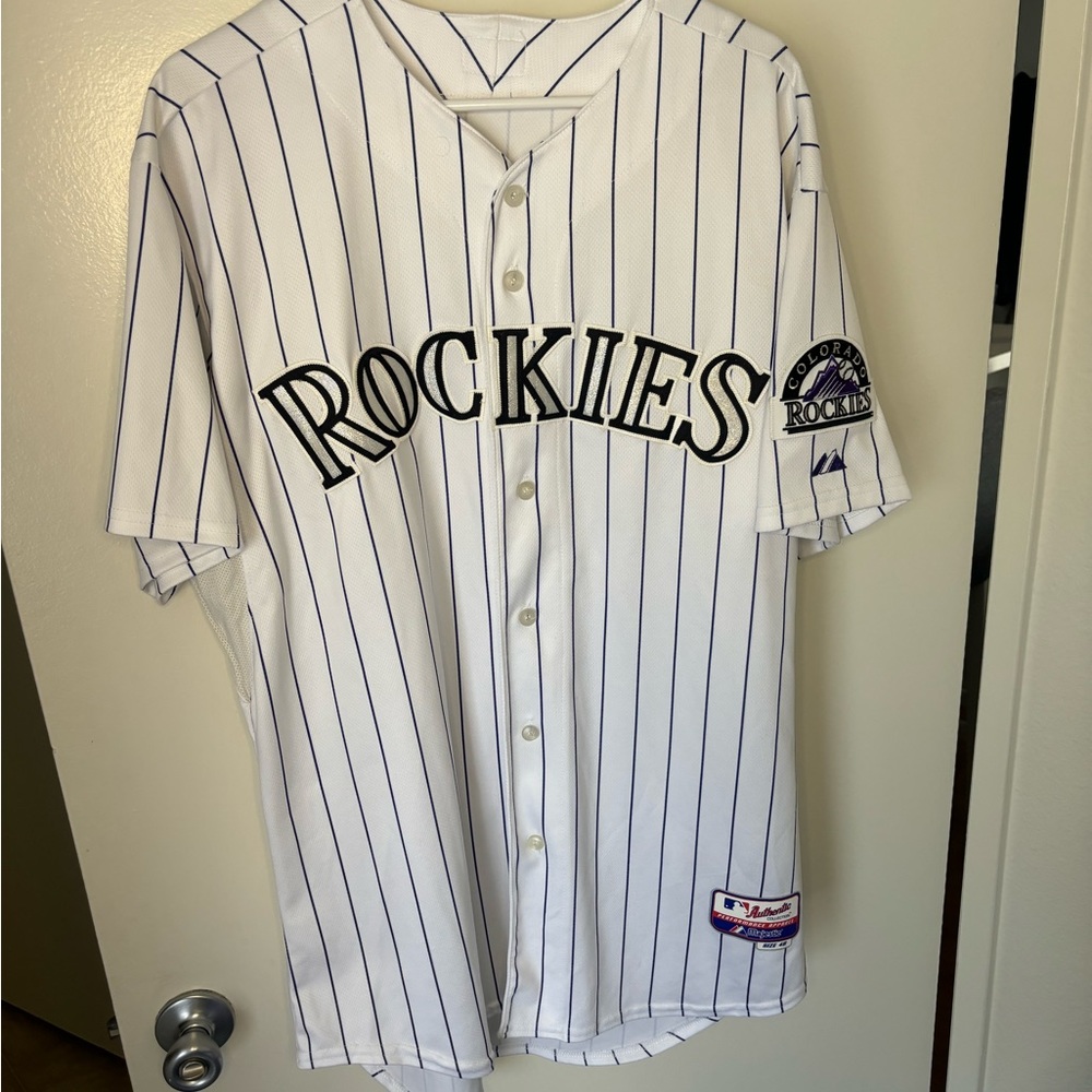 White Rockies Baseball Jersey